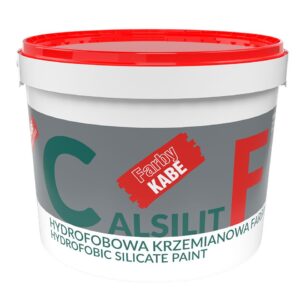 CALSILIT F – Krzemianowa (silikatowa) farba z dodatkiem substancji hydrofobizujących